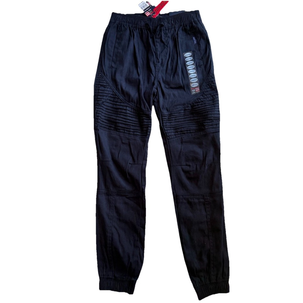 Phat Farm Stretch Boys  Black Jogger Pants Large 14-16